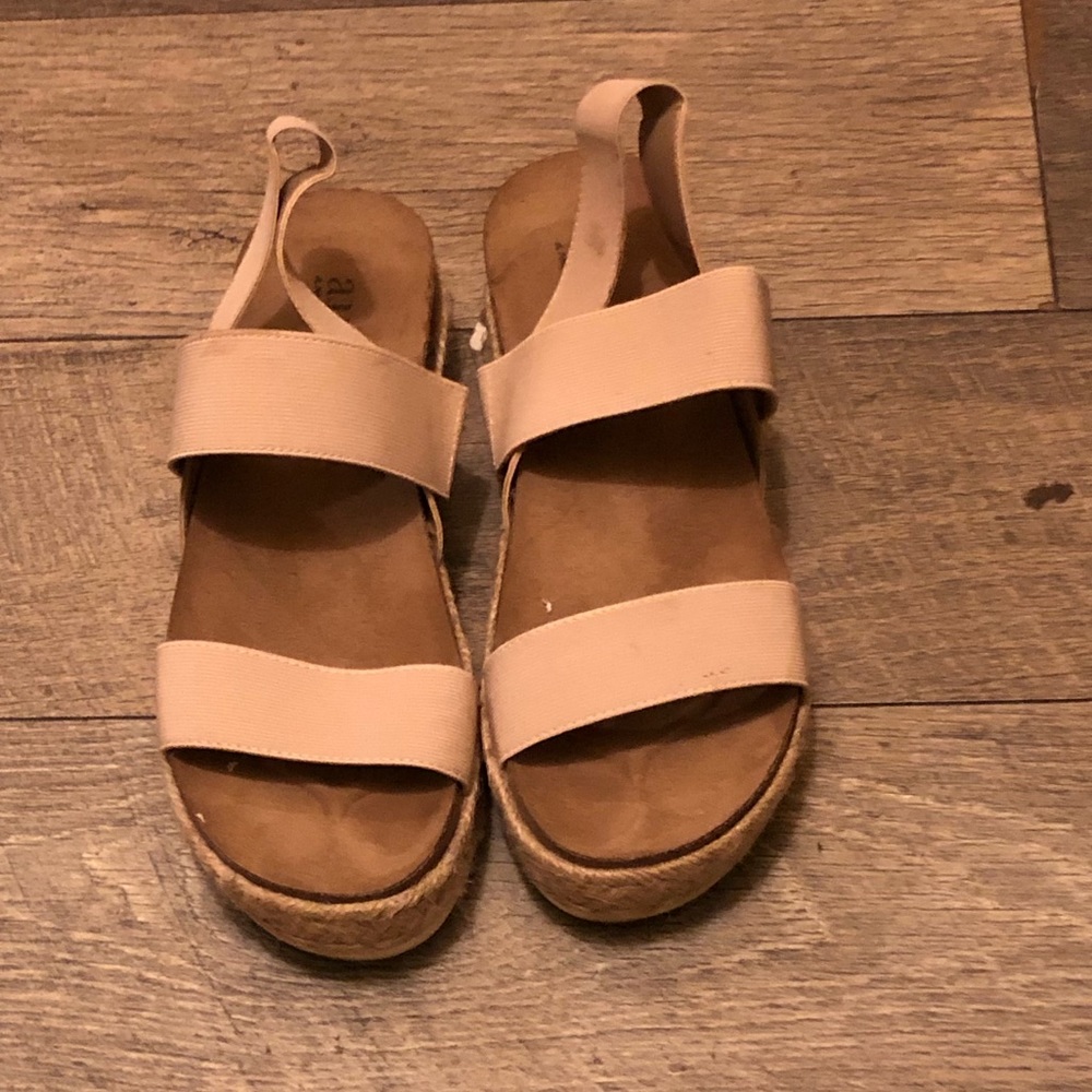 Nude espadrille sandals